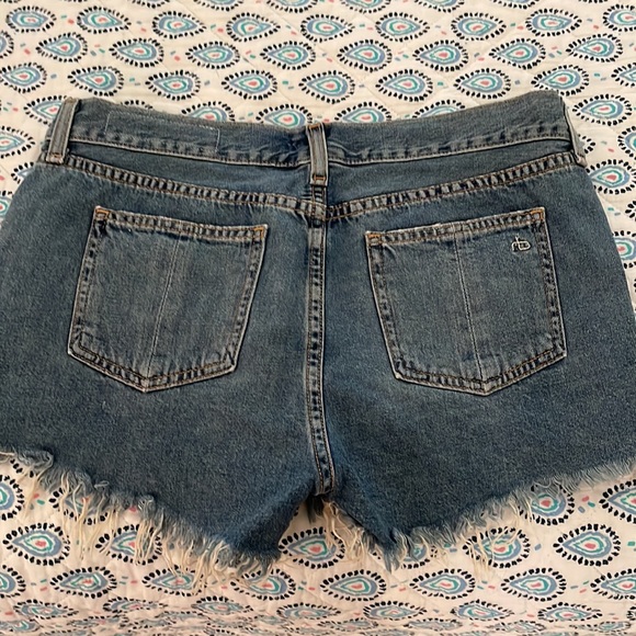 Rag & bone denim distressed shorts - Picture 2 of 3